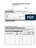 Declaracion Jurada Infine 2022