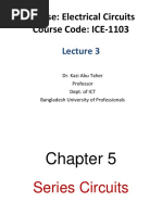 Course: Electrical Circuits Course Code: ICE-1103