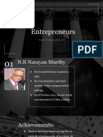 Entrepreneurship profiles of NR Narayana Murthy, Arjun Malhotra, Radhika Aggarwal, Walt Disney and Mike Bloomberg