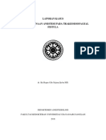 Laporan Kasus Penatalaksanaan Anestesi Pada Trakeoesofageal Fistula