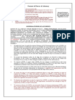 Format of Power of Attorney: Recent Passport-Size Photograph of The Applicant With Signature Across