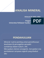 Analisis Mineral Untuk Kesehatan