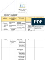 Guided Learning Plan: High School Department S.Y. 2018-2019