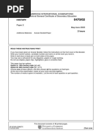 History: Cambridge International Examinations International General Certificate of Secondary Education