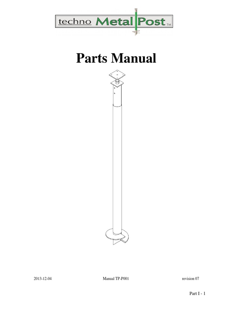 Helix Part Specifications Manual | PDF | Screw | Tools
