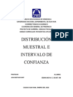 Trabajo de Distribucion Muestral e Intervalo de Confianza Edwin