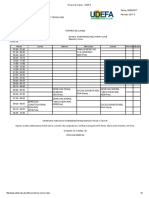 Horario de Clases - UDEFA