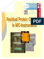 Residual Protein Check in MIC - Instruments