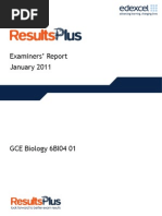 Examiners Report Jan 2011