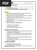 Chapter 5: File Organization