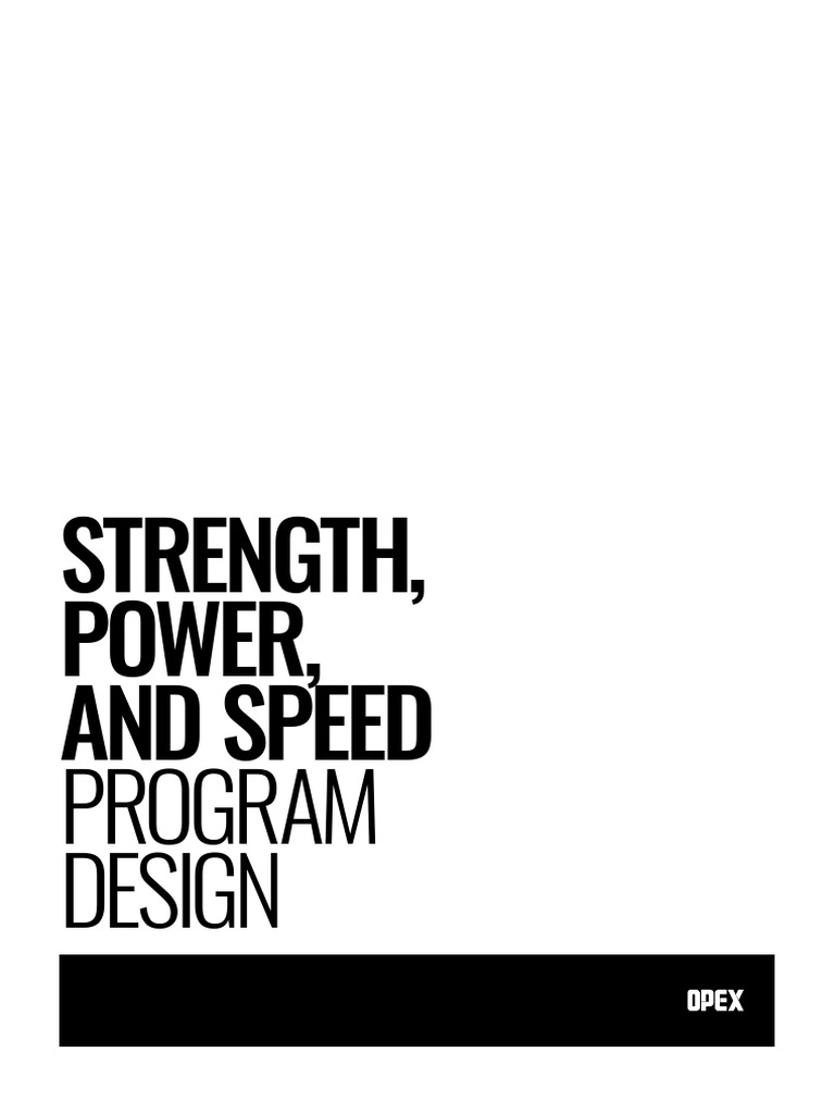 Strength, Power, and Speed Training Guide | PDF | Strength Training ...