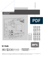 Installation manual for control panel