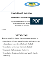 Vitamin and Nutritional Requirement