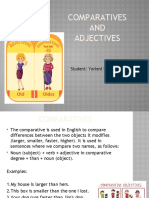 Comparatives AND Adjectives: Student: Yorleni Pérez Rodríguez Ingles Ii Uniminuto