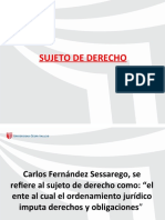 Sujetos de Derecho