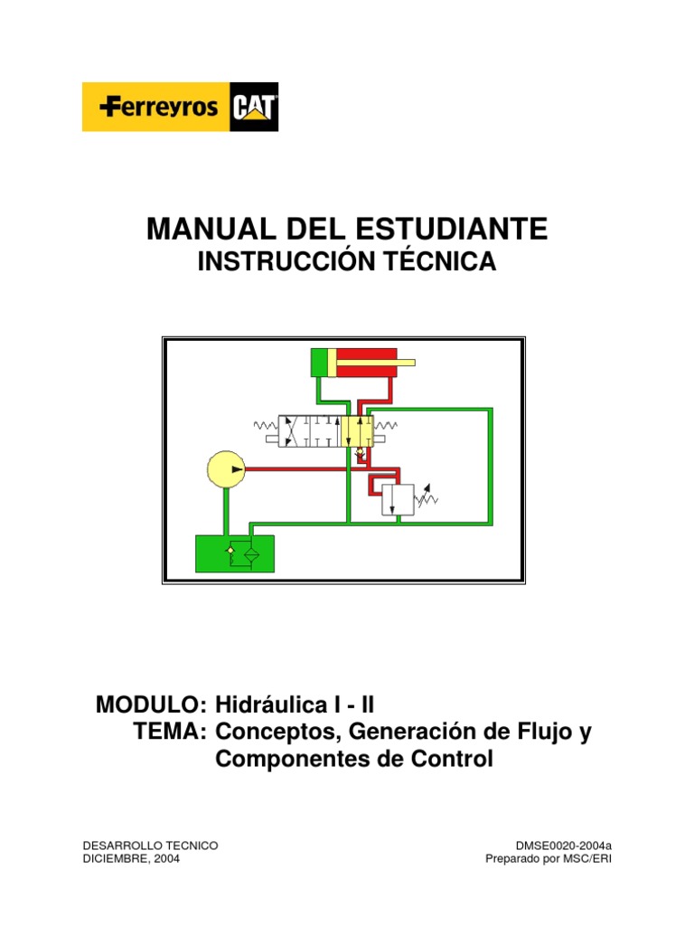 Image result for MANUAL DEL ESTUDIANTE _HIDRAULICA_CATERPILLAR