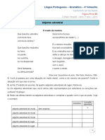 Língua Portuguesa - Adjuntos adverbiais