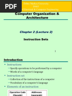 Computer Organization & Architecture: Chapter 2 (Lecture 2)