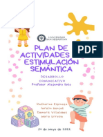 Plan de Actividades de Estimulación Semántica