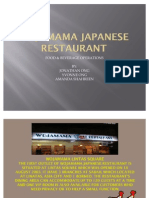 Wojamama Japanese Restaurant Presentation