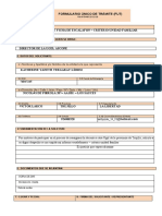 Formulario Único de Trámite (Fut) : Solicita Informe de Ficha de Escalafòn - Criterio Unidad Familiar