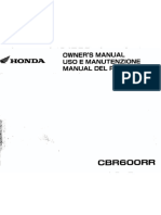 2007 CBR600RR Owners Manual