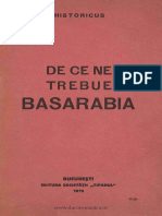 De ce ne trebue Basarabia