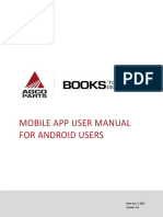Mobile App User Manual For Android Users: Date: Jan. 7, 2015