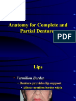 Anatomy For Complete and Partial Dentures