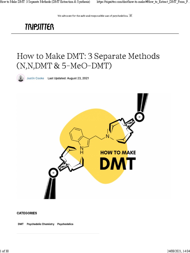 DMT Extraction: 3 Methods Explained | PDF | Internet & Web | World Wide Web