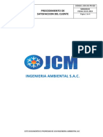 Jcm-Sig-Pr-020 Procedimiento de Satisfaccion Del Cliente