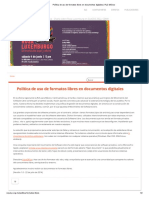 Política de Uso de Formatos Libres en Documentos Digitales