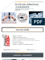 Les Spécificités Des Opérations D'assurance - Chapitre I