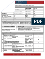 Organizacion y Construccion de Empresas