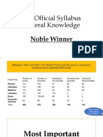 FIA Official Syllabus General Knowledge: Noble Winner