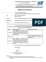 INFORME N°001-2022/UNDC/JLVP: Escuela Profesional de Ingeniería de Sistemas