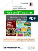 CHF 12 Lesson 7 Church S Social Mission