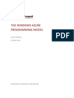 The Windows Azure Programming Model: How to Build Scalable Cloud Apps