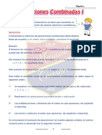 Grupo A - Álgebra - Tema #04 - Operaciones Combinadas I