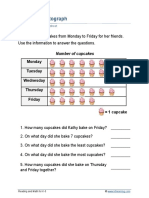 Cupcakes Pictograph: Monday Tuesday Wednesday Thursday Friday 1 Cupcake