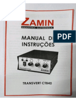 Manual Original Zamin Transverter CT 840 40m 80 by PY2LTX