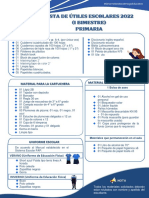 Lista de Útiles Escolarees 2022 - Primaria Ok. 04.02.22 (I Bimestre)