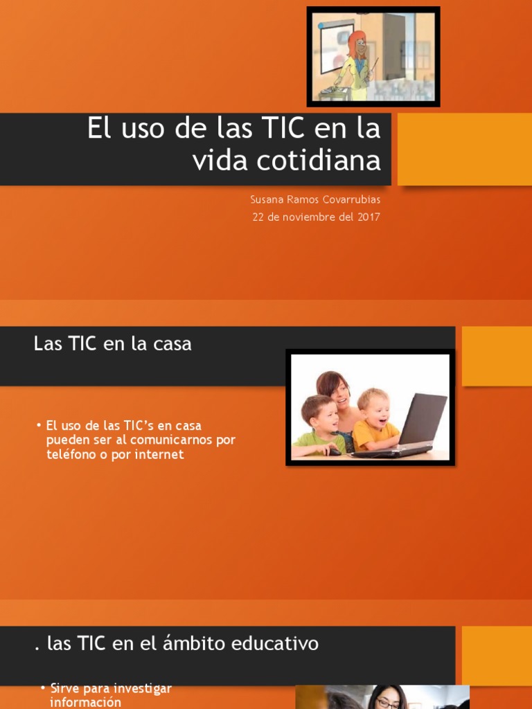 El Uso de Las TIC en La Vida | PDF | Ciencias sociales | Informática