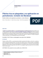 Plasma Rico en Fibrina y Su Aplicación en Periodoncia