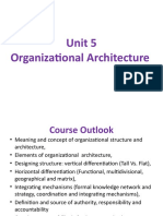 Unit 5 Organizational Architecture