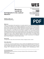 2. Do Equal Qualifications Yield Equal Rewards for Immigrants in the Labour Market