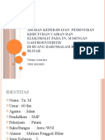 Asuhan Keperawatan Pemenuhan Kebutuhan Cairan Dan Elektrolit Pada Tn. M Dengan Gastroenteritis Di Ruang Darussalam Rsu Aminah Blitar