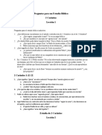 Preguntas para un Estudio Bíblico de 2 Corintios