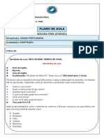 Plano de Aula - 07 A 11-02-1º Semana