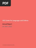 Center For Languages and Cultures Annual Report 2021-2022